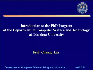 Prof. Chuang  Lin