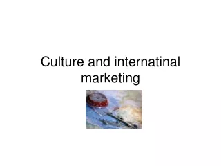 PPT - CULTURE MARKETING PowerPoint Presentation, Free Download - ID ...