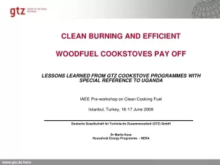 CLEAN BURNING AND EFFICIENT  WOODFUEL COOKSTOVES PAY OFF