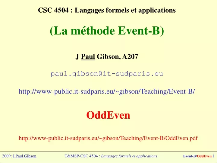 csc 4504 langages formels et applications
