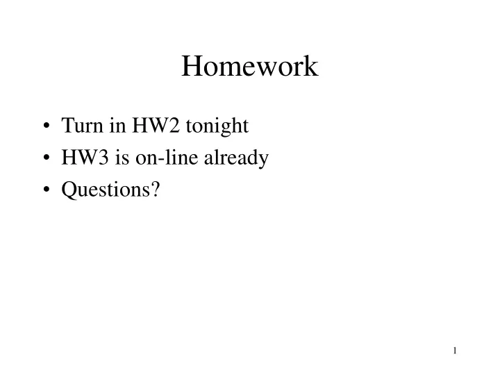 homework