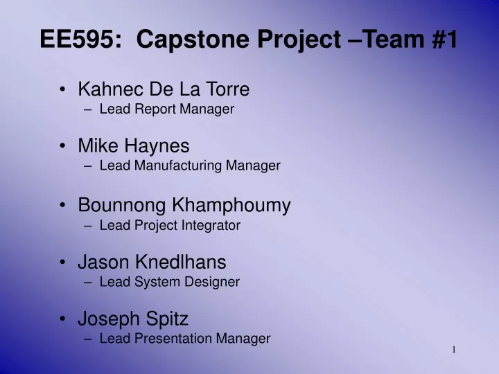 ee595 capstone project team 1