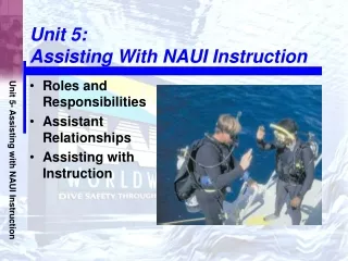 Unit 5: Assisting With NAUI Instruction