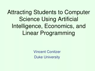 Vincent Conitzer Duke University