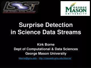 Surprise Detection  in Science Data Streams