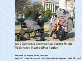 2013 homeless enumeration results for the washington metropolitan region