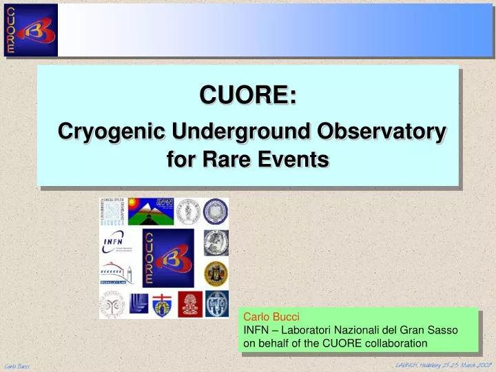 cuore cryogenic underground observatory for rare events