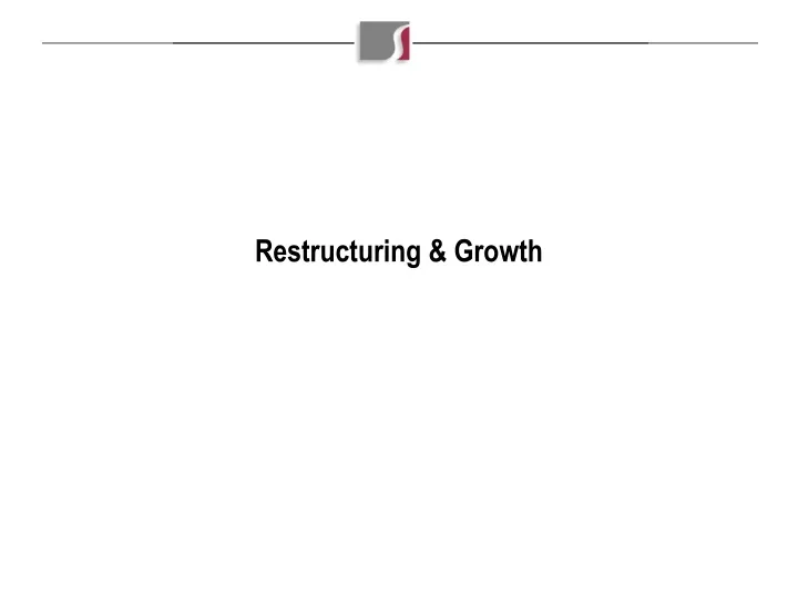 restructuring growth
