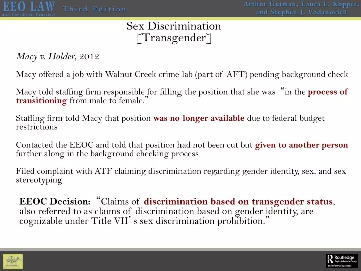 sex discrimination transgender
