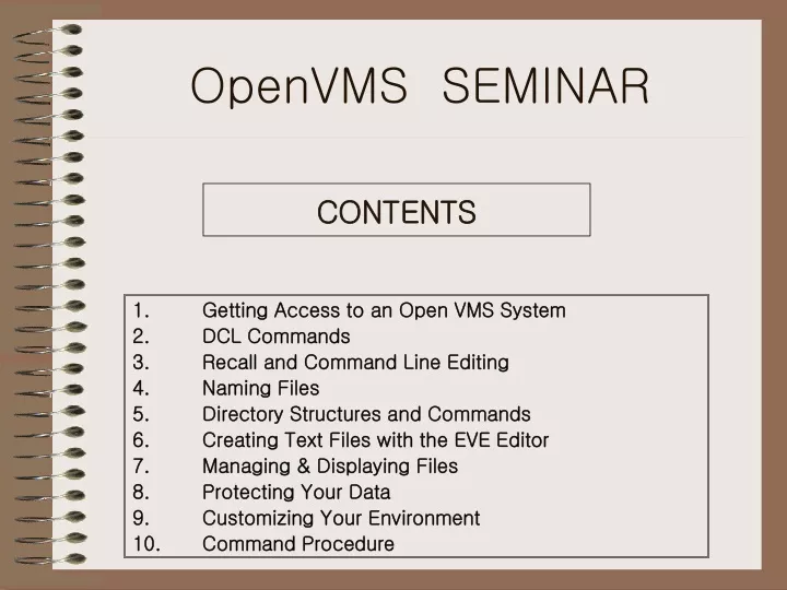 openvms seminar
