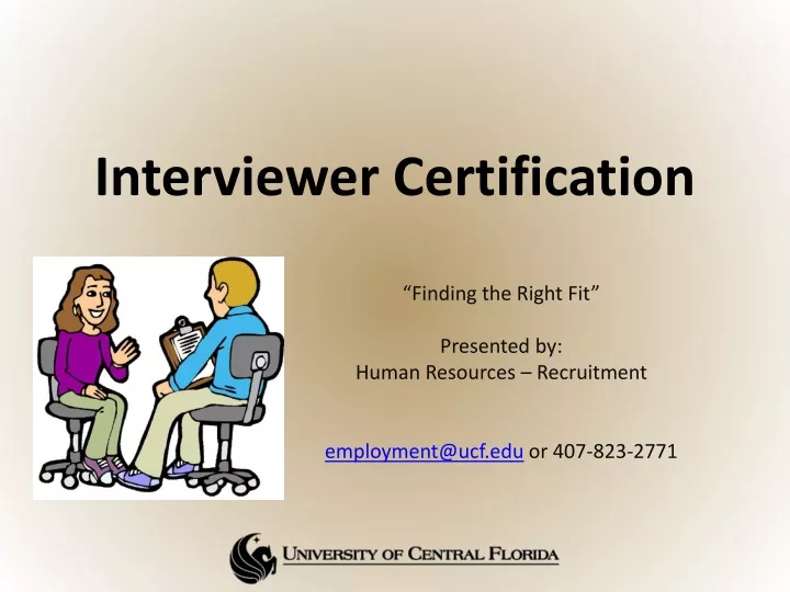interviewer certification
