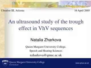 An ultrasound study of the trough effect in VhV sequences