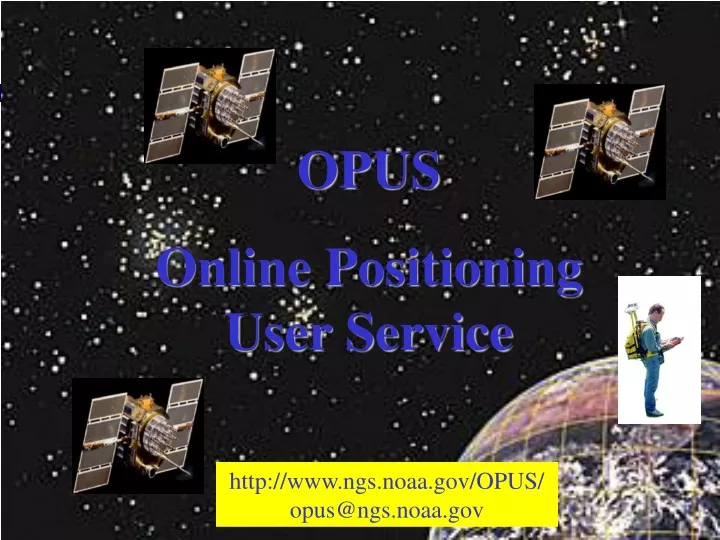 opus online positioning user service