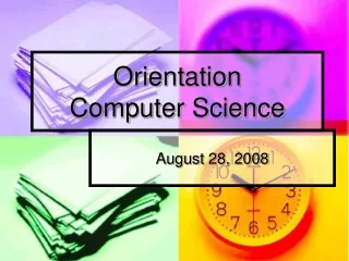 Orientation Computer Science