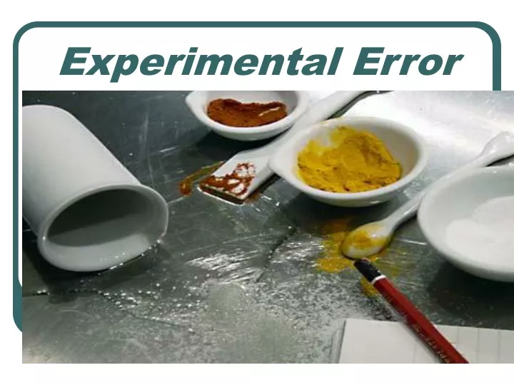 experimental error