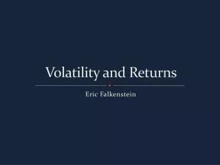 Volatility and Returns