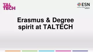 Erasmus &amp; Degree spirit  at TALTECH