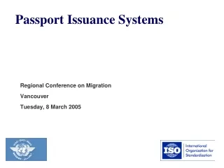 Passport Issuance Systems
