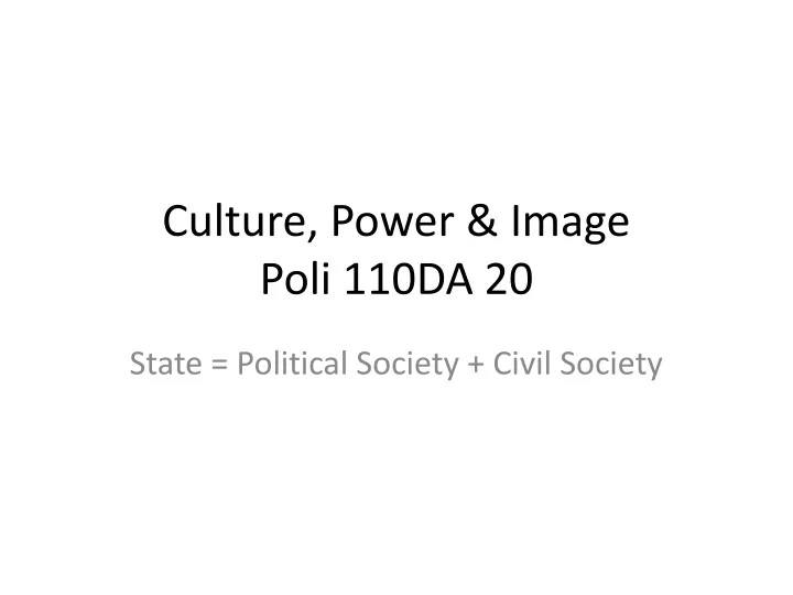 culture power image poli 110da 20