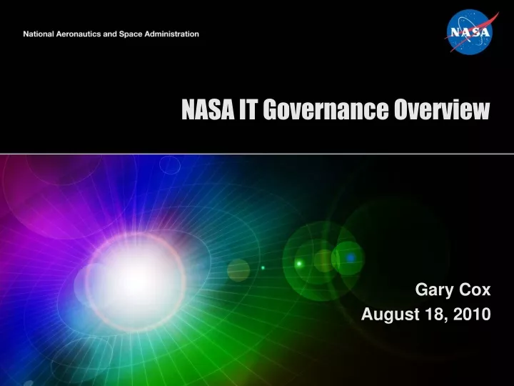 nasa it governance overview