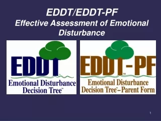 EDDT/EDDT-PF Effective Assessment of Emotional Disturbance