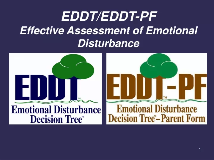 eddt eddt pf effective assessment of emotional