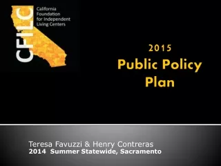 2015  Public Policy Plan