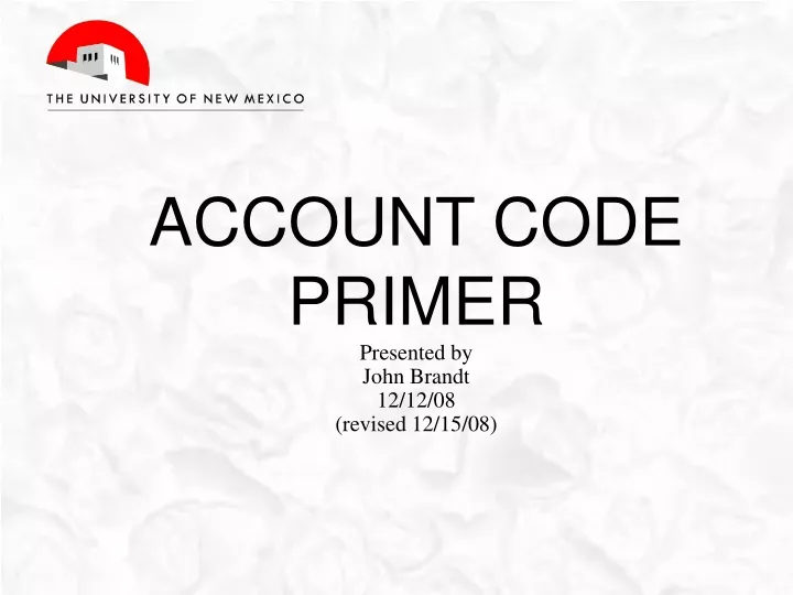 account code primer