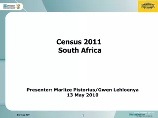 Census 2011   South Africa