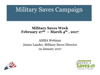 Military Saves Campaign