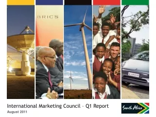 International Marketing Council – Q1 Report