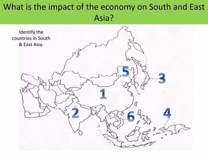 what is the impact of the economy on south and east asia