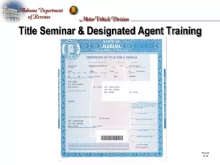 Title Seminar &amp; Designated Agent Training
