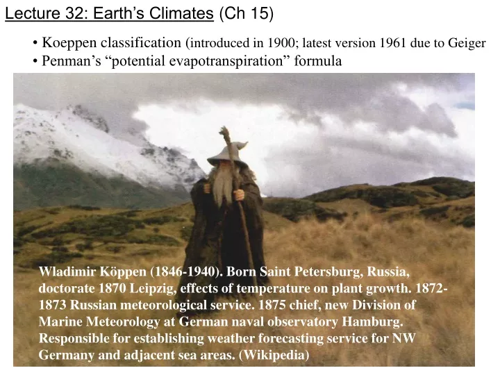 lecture 32 earth s climates ch 15