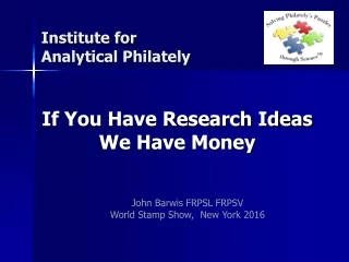 Institute for Analytical Philately