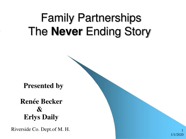 family partnerships the never ending story