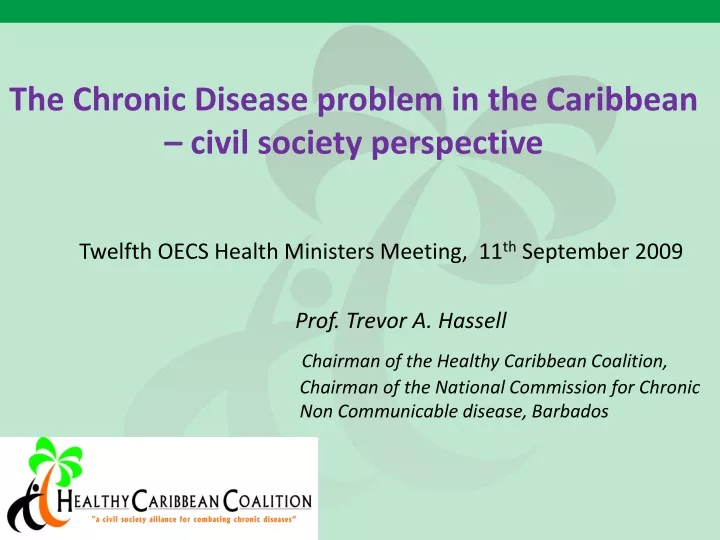 the chronic disease problem in the caribbean civil society perspective