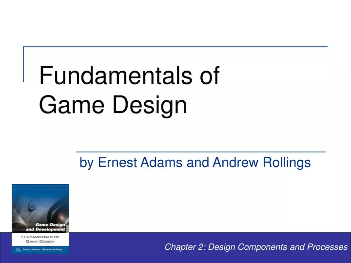 fundamentals of game design