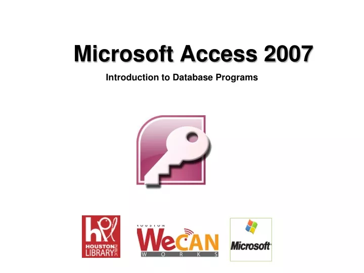 microsoft access 2007