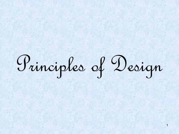 principles of design