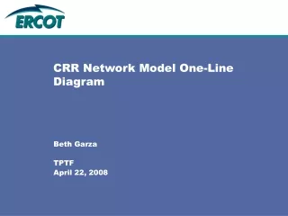 CRR Network Model One-Line Diagram