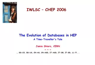 IWLSC – CHEP 2006
