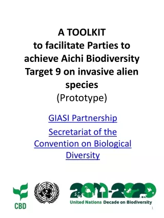 GIASI Partnership Secretariat of the Convention on Biological Diversity