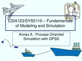 CSI4123/SYS5110 – Fundamentals of Modeling and Simulation