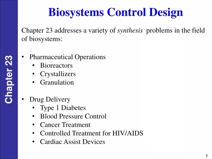 chapter 23 addresses a variety of synthesis