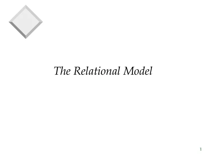 the relational model