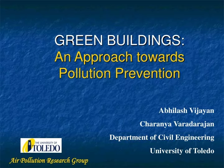 green buildings an approach towards pollution prevention