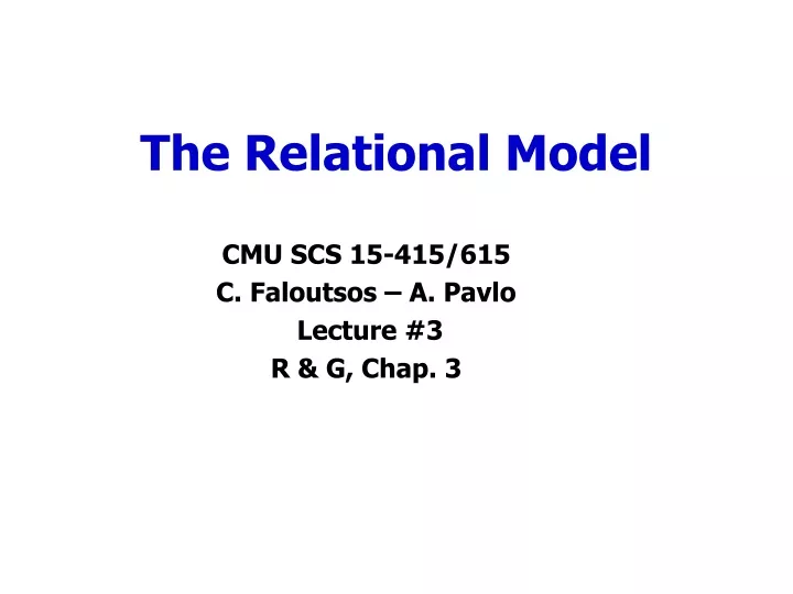 the relational model