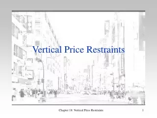 Vertical  Price Restraints