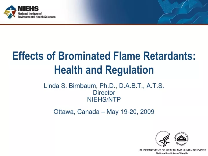 effects of brominated flame retardants health and regulation